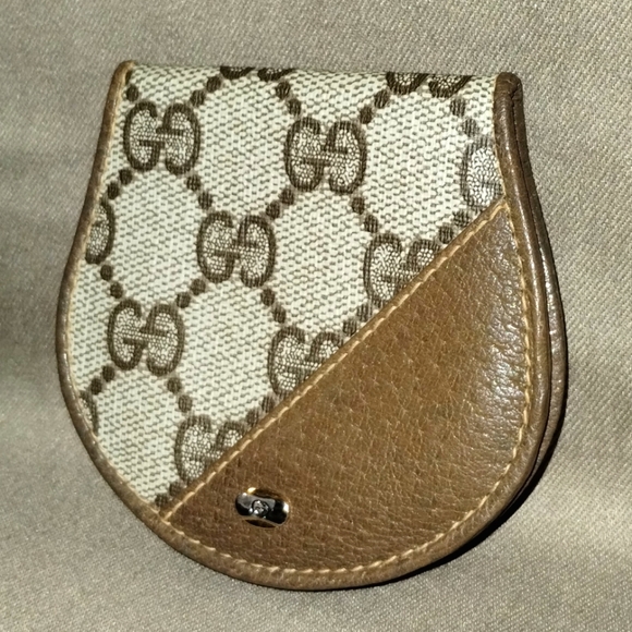 RARE VINTAGE GUCCI ACCESSORY COLLECTION COIN POUCH SNAP CLOSURE AUTHENTIC - Picture 7 of 14